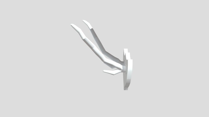Mounted Antlers 3D Model