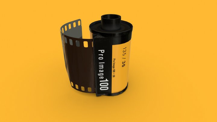 35mm Film Roll 3D Model