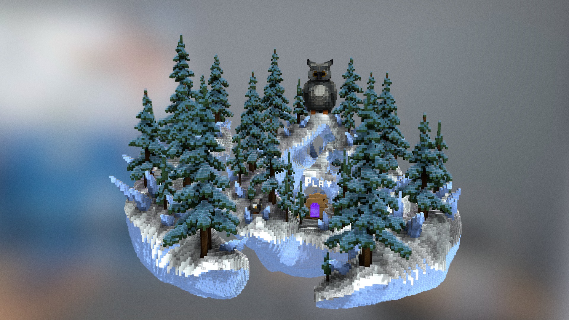 3D model Last Winter Game Lobby