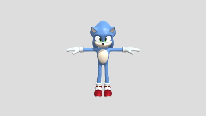 sonic_movie__free 3D Model