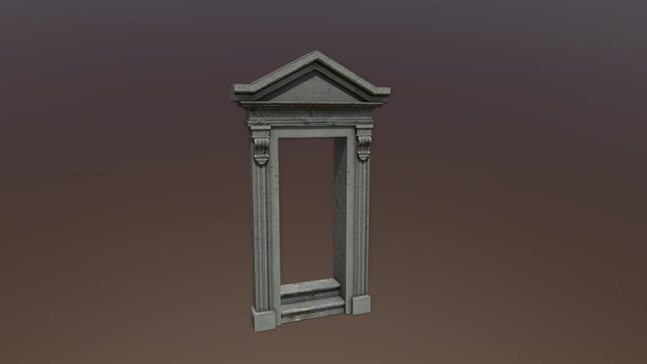 Ornamental Door Frame 01 3D Model