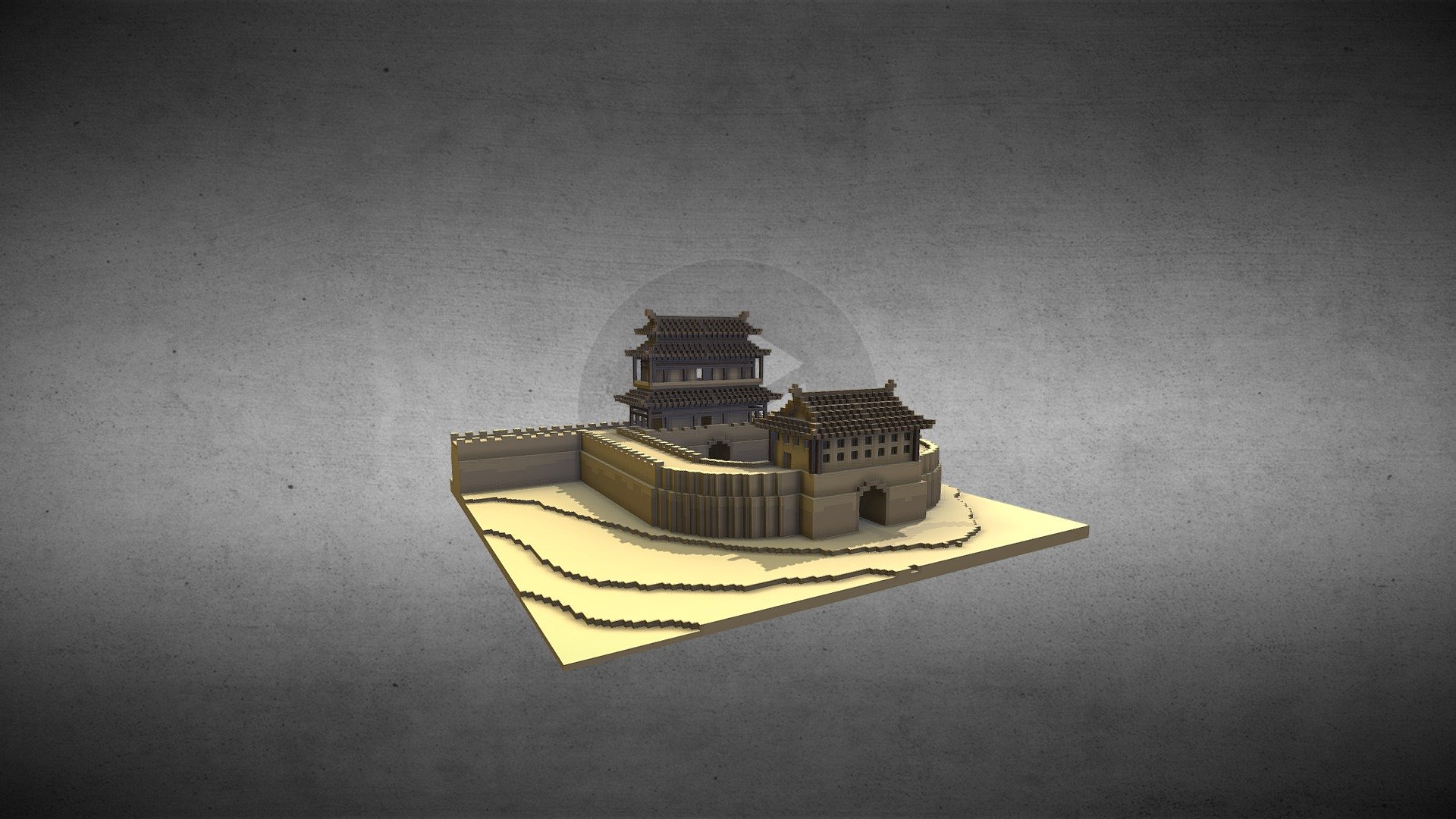 北京广安门城楼 MagicaVoxel