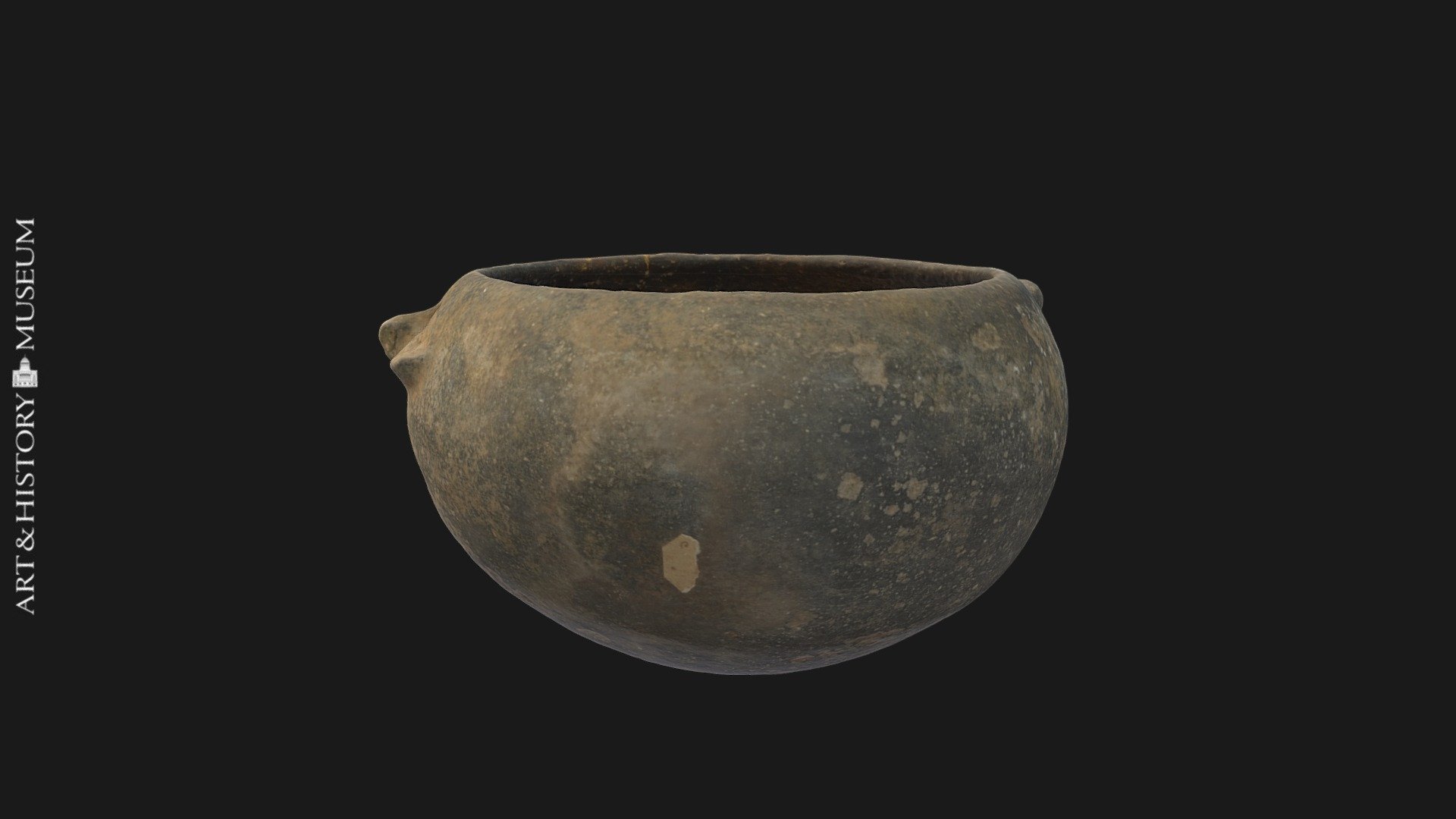 Deep bowl with receding rim and two buttons - Download Free 3D model by ...