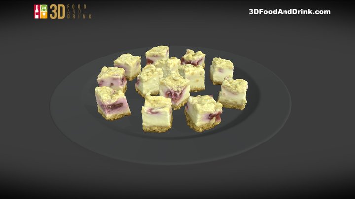 Cheesecake Bites 3D Model