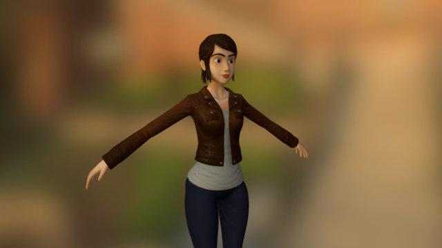 Girl Casual2 3D Model