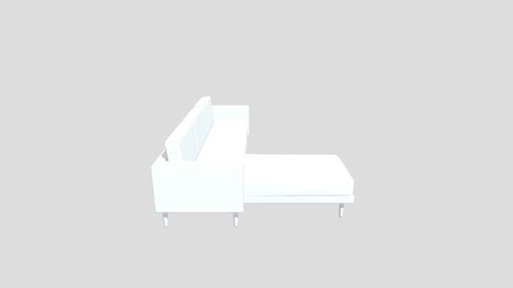 Left Corner L Sofa 3D Model