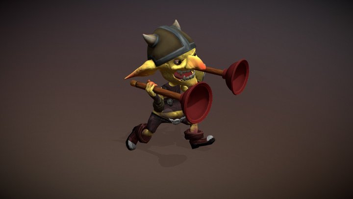 Goblin - Change weapons Animation 3D Model