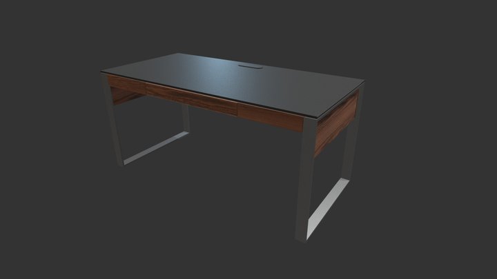 Desk Study 3D Model