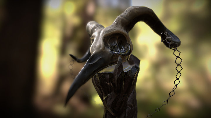 Bird Skull 3D Model