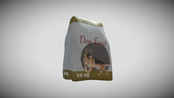 Bag of Dog food 3D Model