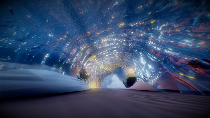 Iceland - Blue Glacier Cave 3D Model