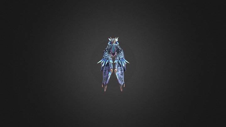 Revived Fossil (set for Winter Wyvern dota2) 3D Model