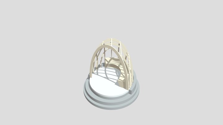 Falconet - Light Timber Frame Covered Pod 3D Model