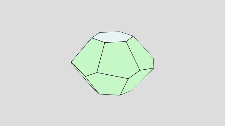 Truncated hexagonal trapezohedron 3D Model