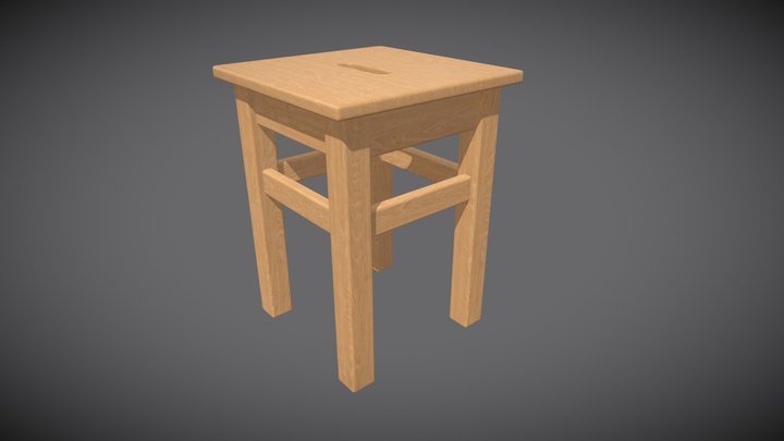 Soldier stool 3D Model