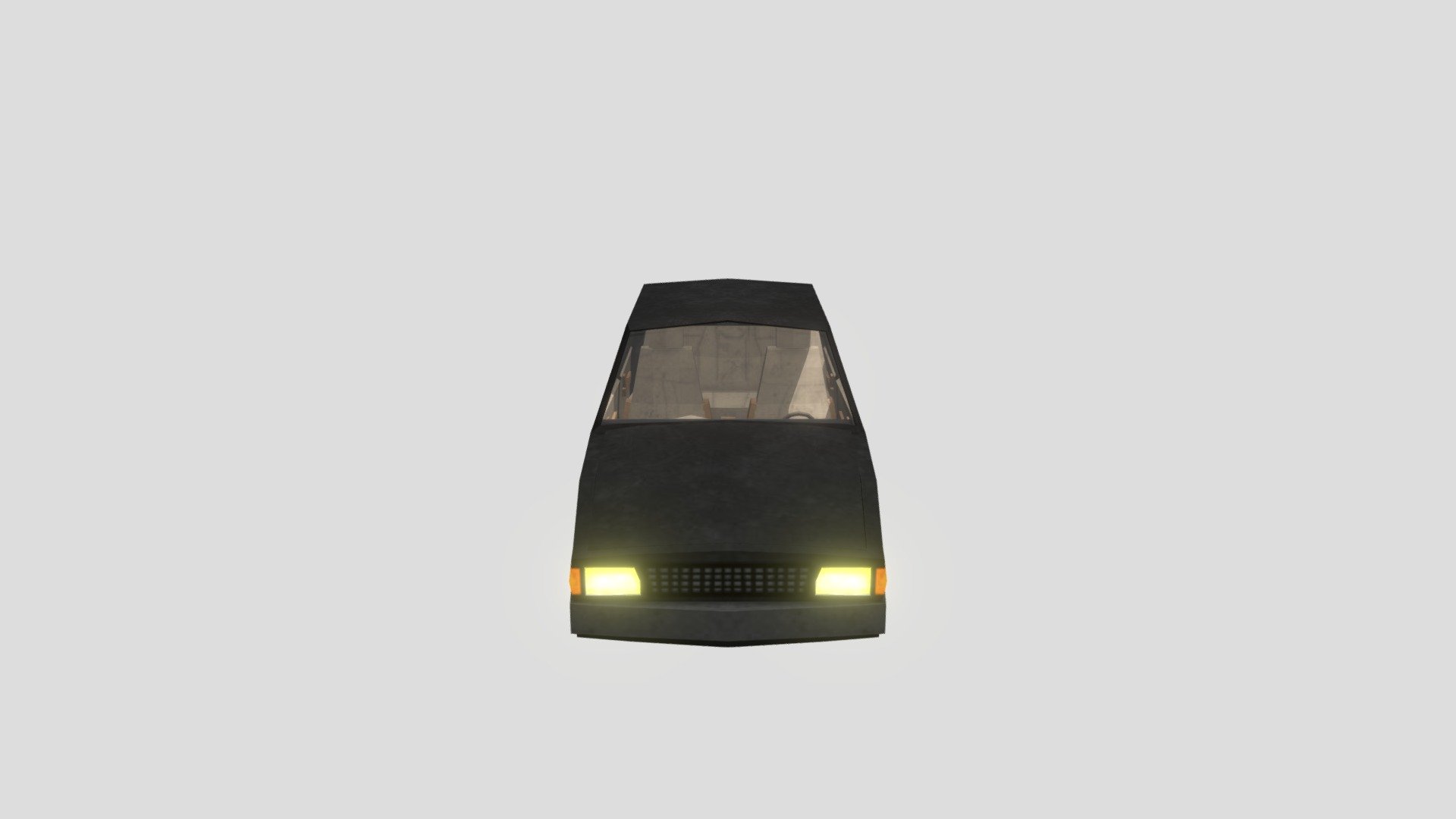 Retro Car With Interior - PSX asset (Free) - 3D model by Bruno Bricchi ...