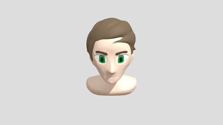 Bust model boy 3D Model