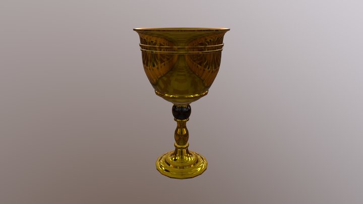 Golden Cup 3D Model