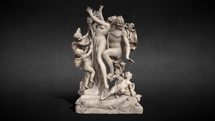 Apollo and Daphne (c. 1700 CE) 3D Model
