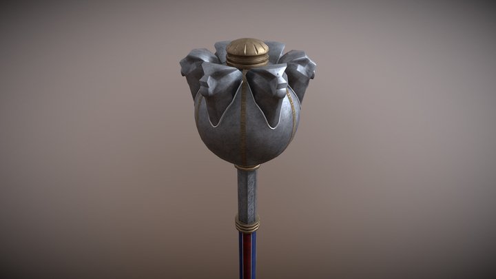 Lion Mace 3D Model