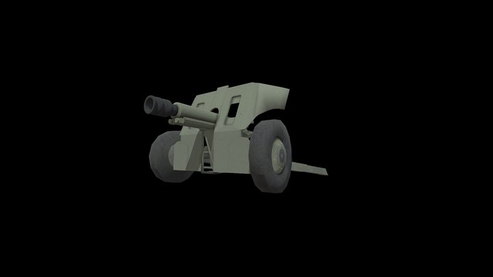 76mm M-48 "Tito Gun" 3D Model