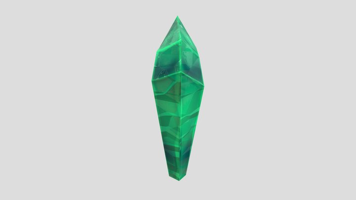 Green Crystal 3D Model