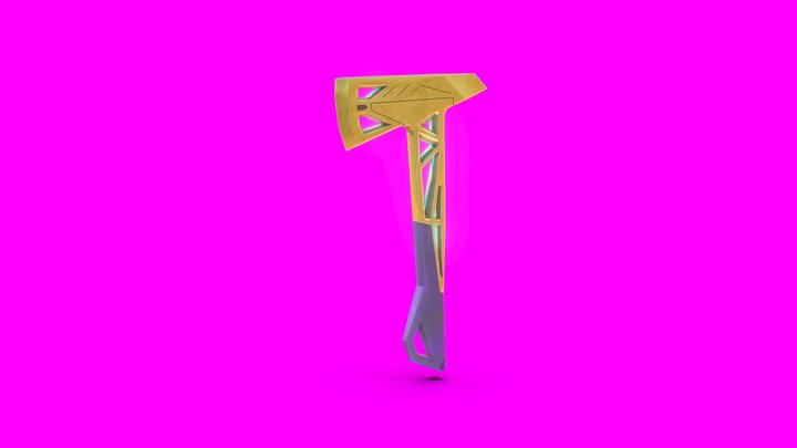 Styalized Axe 3D Model