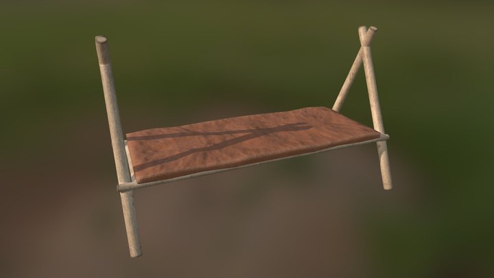 Camp Bed 3D Model