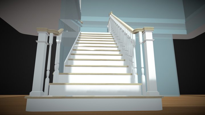 MAIN STAIR - CREATIVE HOMEBUILDERS 3D Model