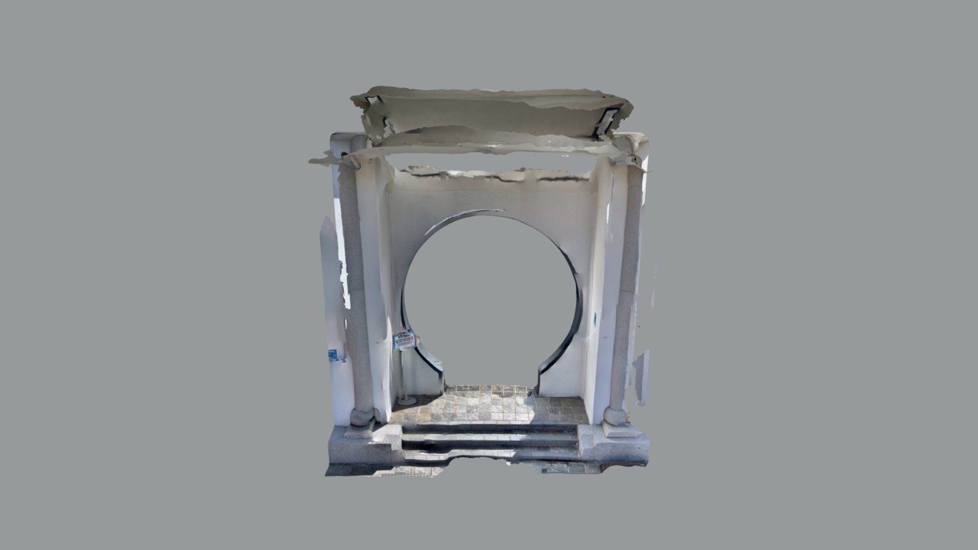 Chinese circle shape door