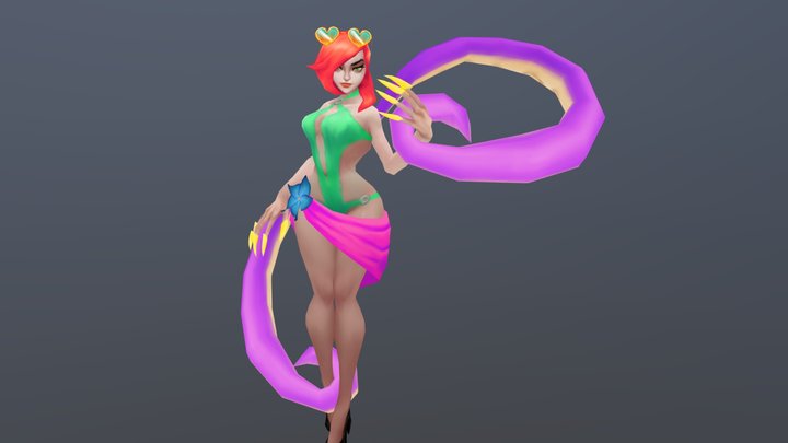 Pool Party Evellyn Base Form 3D Model