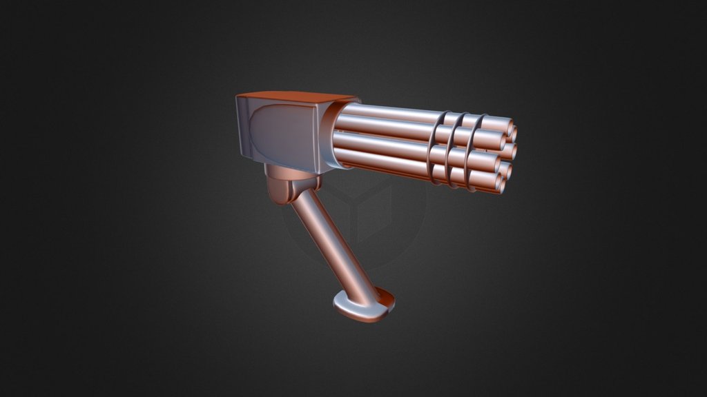Minigun - 3D model by Douglas05 [6da25ee] - Sketchfab