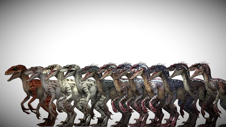 Jurassic Park III Velociraptor Pack – Modèle 3D gratuit STL