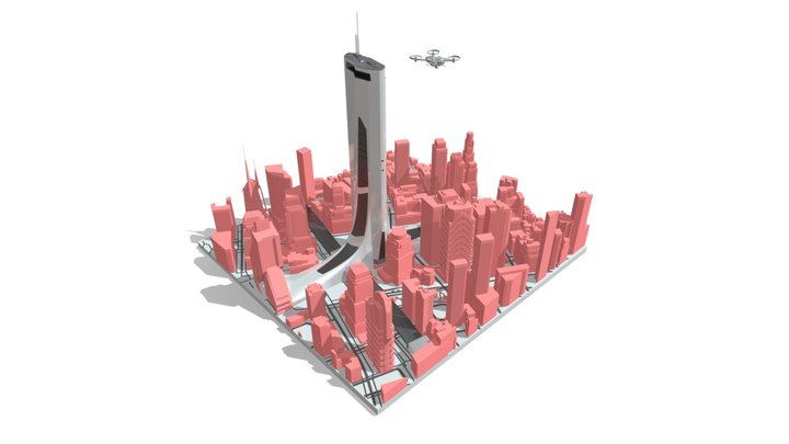 City Of The Future 3D Model