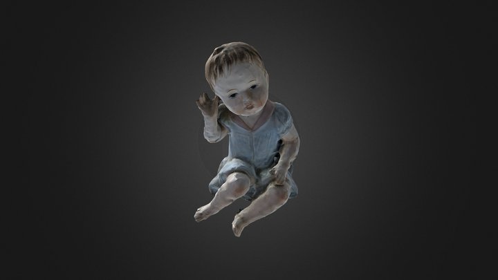 Raw Glass Doll Photoscan 3D Model