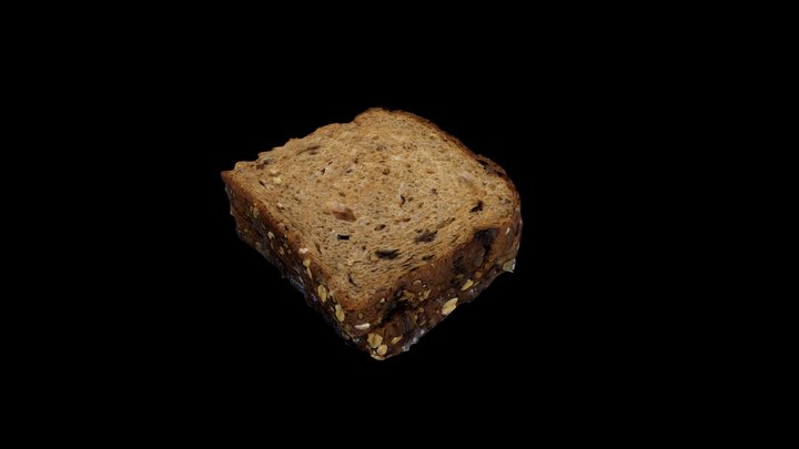 Raisin bread sandwich 3D Model