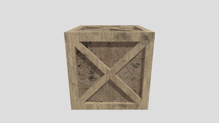 Wooden Box 3D Model