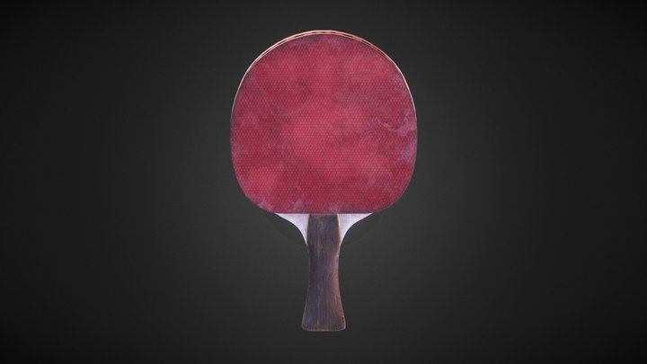 Ping Pong Racket 3D Model