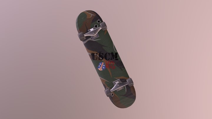 USCM Skateboard 3D Model