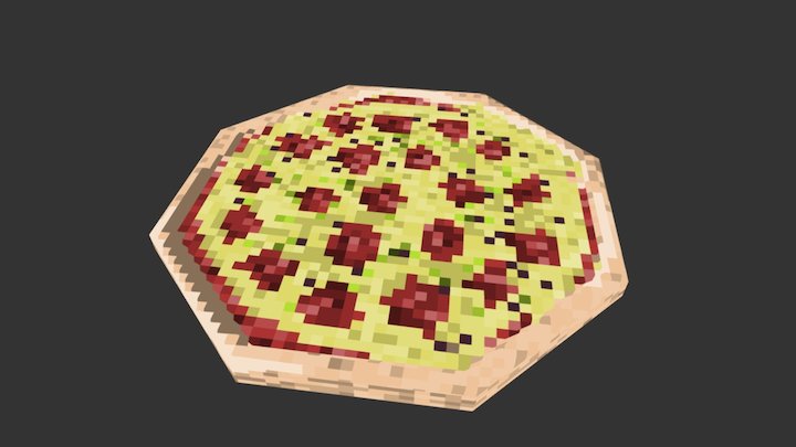 Low-Poly Pizza 3D Model