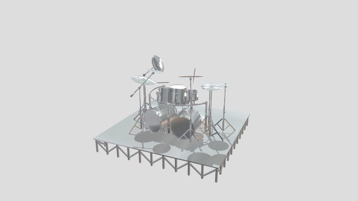Drums-kit-big 3D Model