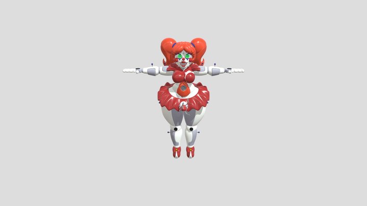 Circus Baby Cosmic Trance 3D Model