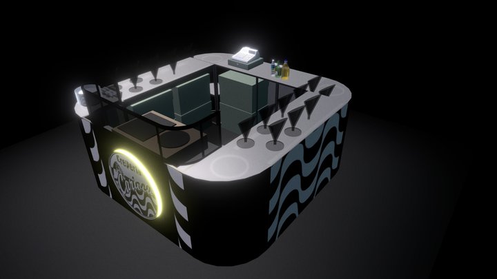 Creperia Carioca - Bancada Modular 3D Model