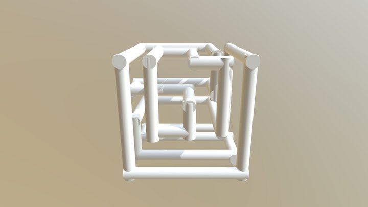 Cube Algae 3D Model