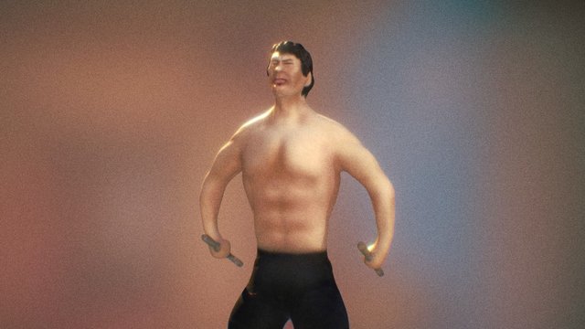 Kung Fu Master 3D Model