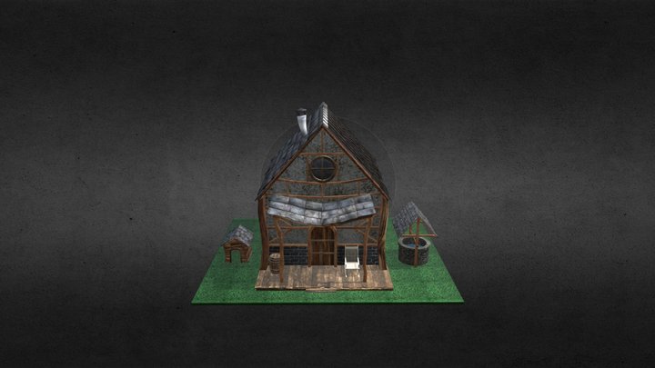 Cartoon House 3D Model