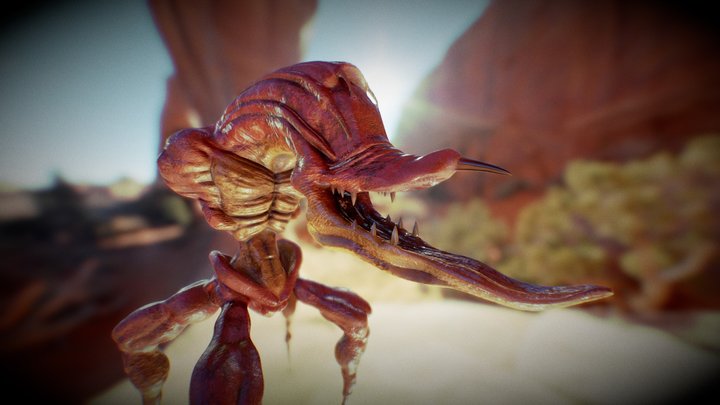 Scrab Fan art from oddworld 3D Model