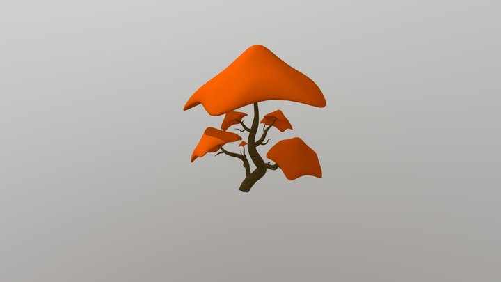 Mini Orange Tree 3D Model