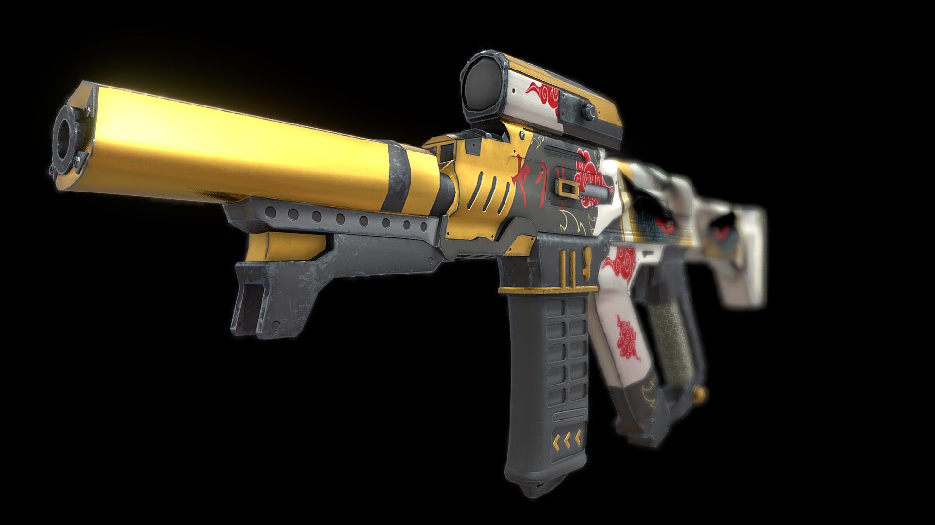 Advanced Rifle (Yakuza skin) - 3D model by UnrealAssets.io ...