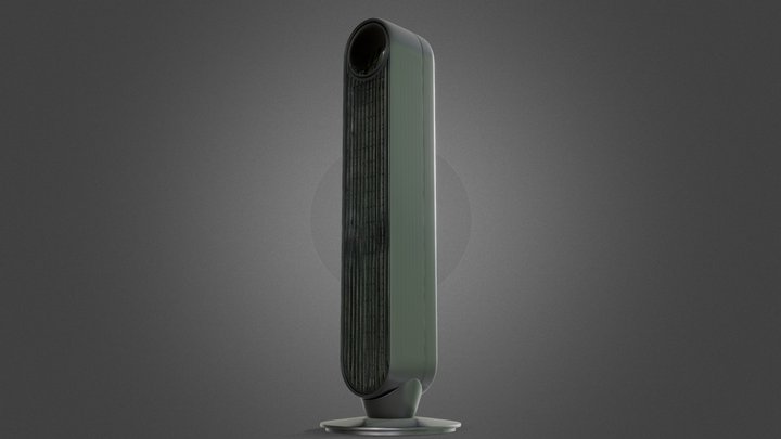 Modern Tower Fan – Product Visualization – Kostenloses 3D-Modell STL
